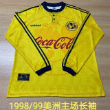 Long sleeve 98-99 Club América home Retro Jersey Thailand Quality