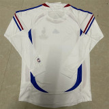 Long sleeve 2006 France Away Retro Jersey Thailand Quality