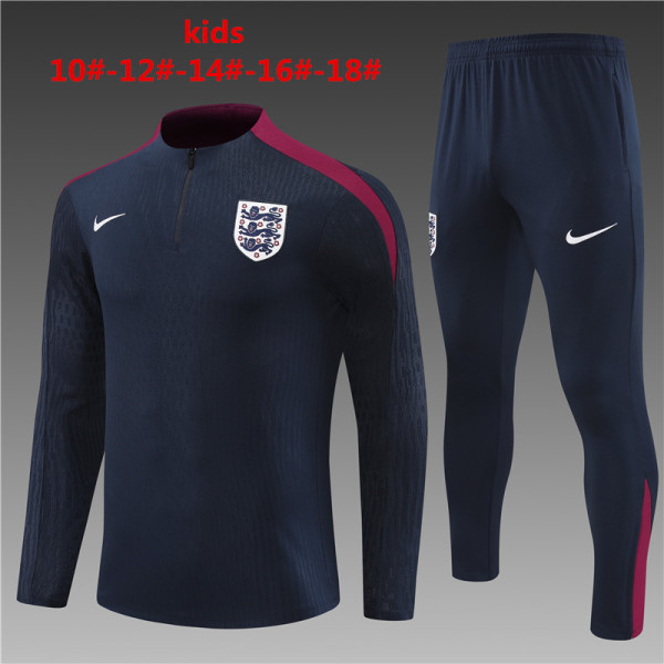 Player Version Young 24-25 England (sapphire blue) Sweater tracksuit set