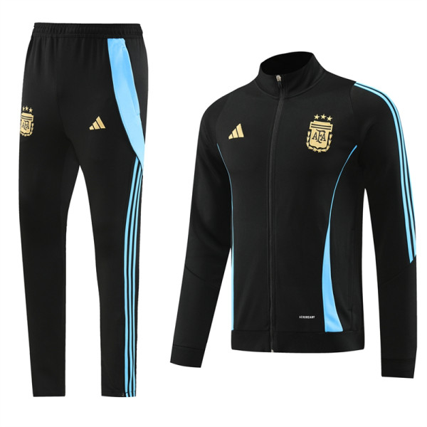 2024 Argentina (black) Jacket  Adult Sweater tracksuit set