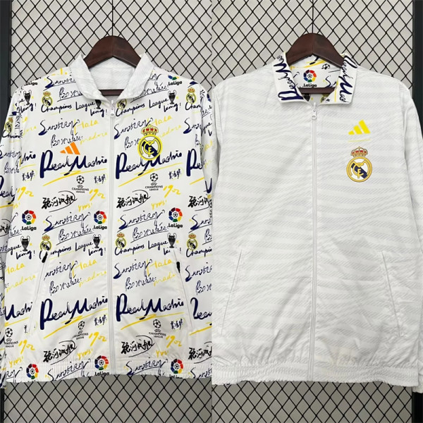 2024 Real Madrid (2 sides) Windbreaker Soccer Jacket