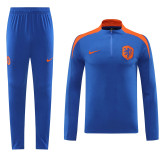 2024 Netherlands (blue) Adult Sweater tracksuit set Training Suit