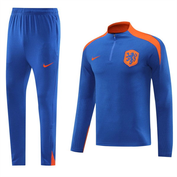 2024 Netherlands (blue) Adult Sweater tracksuit set Training Suit