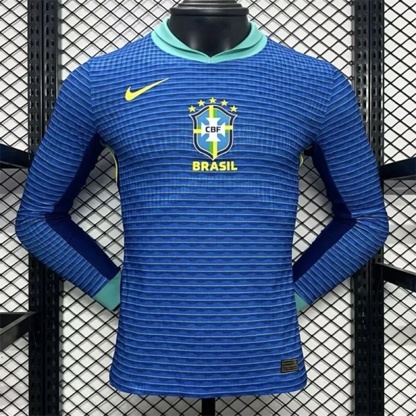 Long sleeve 2024 Brazil Away Player Version Thailand Quality