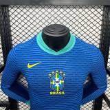 Long sleeve 2024 Brazil Away Player Version Thailand Quality