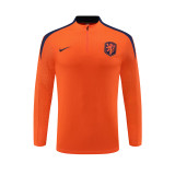 Player Version 2024 Netherlands (orange) Adult Sweater tracksuit set Training Suit