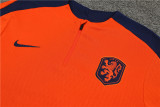 Player Version 2024 Netherlands (orange) Adult Sweater tracksuit set Training Suit