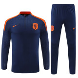 Player Version 2024 Netherlands (royal blue) Adult Sweater tracksuit set Training Suit
