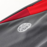 24-25 AC Milan (Red Grey) Jacket Adult Sweater tracksuit set