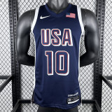 The United States team at the 24th Olympic Games  24年奥运会 美国队 藏蓝色 10号 塔图姆