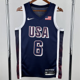 The United States team at the 24th Olympic Games 24年奥运会 美国队 藏蓝色 6号 詹姆斯
