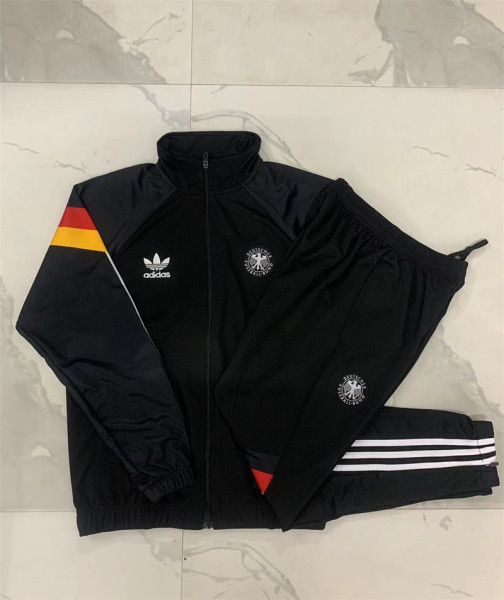 2024 Germany (black) Jacket Adult Sweater tracksuit set Training Suit