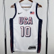 The United States team at the 24th Olympic Games  24年奥运会 美国队 白色 10号 塔图姆