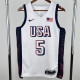 The United States team at the 24th Olympic Games 24年奥运会 美国队 白色 5号 爱德华兹