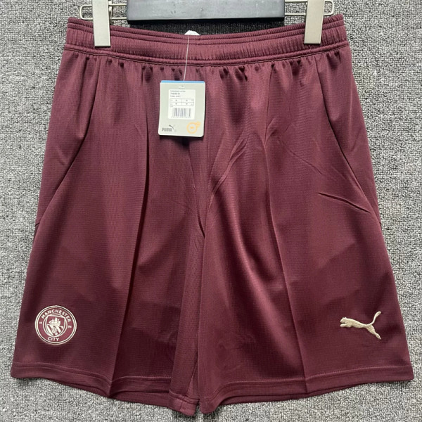 24-25 Manchester City Third Away Soccer shorts Thailand Quality