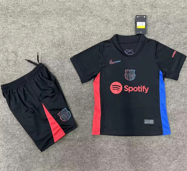 Kids kit 24-25 FC Barcelona Away Thailand Quality