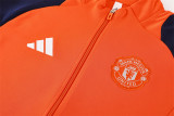 24-25 Manchester United (orange) Jacket Adult Sweater tracksuit set