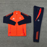 24-25 Manchester United (orange) Jacket Adult Sweater tracksuit set