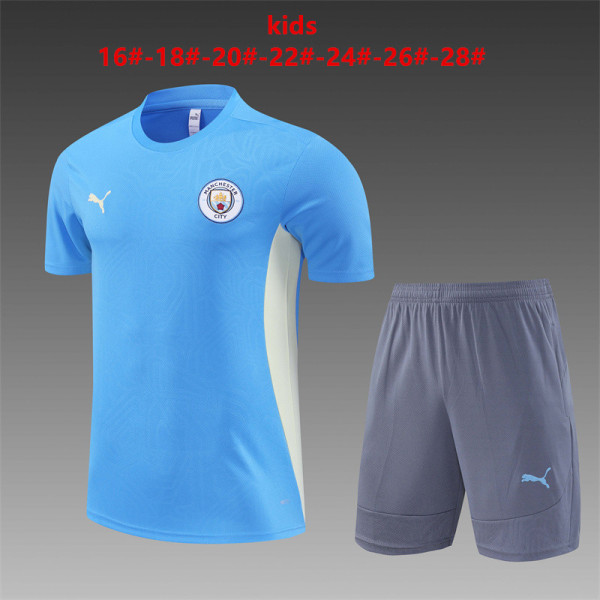 Kids kit 24-25 Manchester City (Training clothes) Thailand Quality