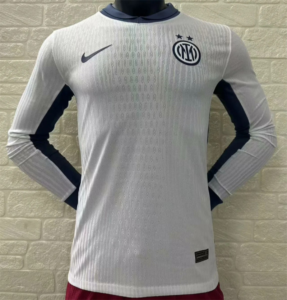 Long sleeve 24-25 Inter milan Away Player Version Thailand Quality