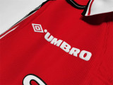 Long sleeve 98-99 Manchester United home Retro Jersey Thailand Quality