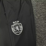 24-25 Sporting Lisbon (black) Jacket Adult Sweater tracksuit set