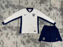 Long sleeve 24-25 England home Set.Jersey & Short High Quality