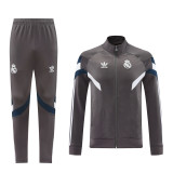 24-25 Real Madrid (grey) Jacket Adult Sweater tracksuit set