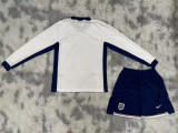 Long sleeve 24-25 England home Set.Jersey & Short High Quality