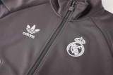 24-25 Real Madrid (grey) Jacket Adult Sweater tracksuit set