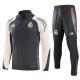 24-25 Real Madrid gray Adult Sweater tracksuit set