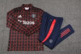 24-25 Manchester United black Adult Sweater tracksuit set