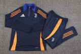 24-25 Juventus cyan Adult Sweater tracksuit set
