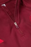 24-25 Bayern Munich RED Adult Sweater tracksuit set