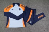 24-25 Real Madrid blue Adult Sweater tracksuit set