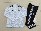 24-25 Real Madrid Gray Adult Sweater tracksuit set