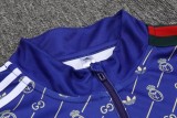 24-25 Real Madrid Purple Collaborative Edition  Adult Sweater tracksuit set
