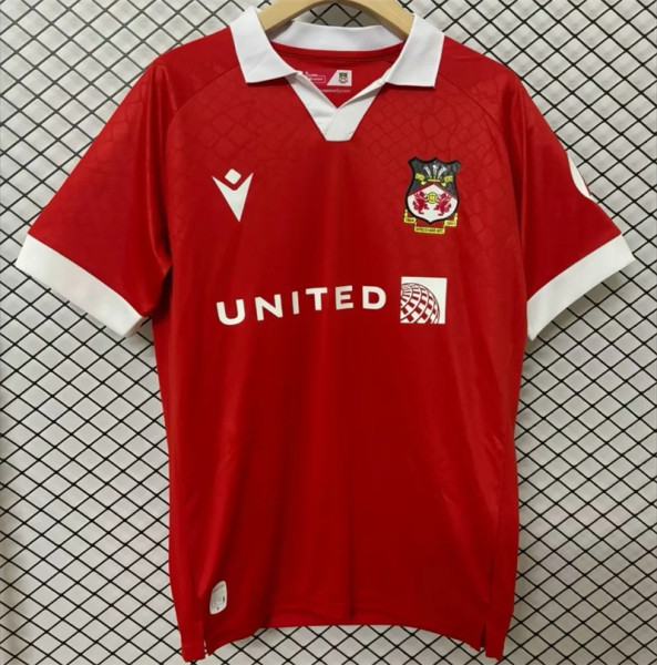 24-25 Wrexham home Fans Version Thailand Quality