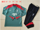 Young 24-25  Liverpool green Sweater tracksuit set