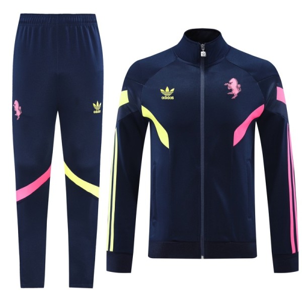 24-25 Juventus FC Jacket Bright blue Adult Sweater tracksuit set