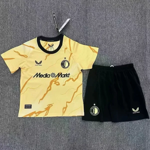 Kids kit 24-25 Feyenoord Rotterdam Fourth Away Thailand Quality