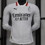 Long sleeve 24-25 AC Milan Away Player Version Thailand Quality