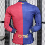 Long sleeve 24-25 FC Barcelona home Player Version Thailand Quality