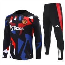24-25 Manchester United (camouflage black) Adult Sweater tracksuit set Training Suit
