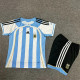 Kids kit 2006 Argentina home (Retro Jersey) Thailand Quality