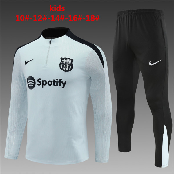 Player Version Young 24-25 Barcelona (light gray) Sweater tracksuit set