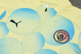 24-25  Manchester City (light yellow) Adult Sweater tracksuit set Training Suit