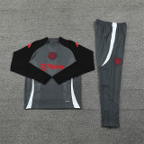 Player Version 24-25 Manchester United (dark grey) Adult Sweater tracksuit set Training Suit