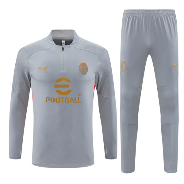 24-25 AC Milan (gray) Adult Sweater tracksuit set