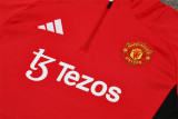 24-25  Manchester United Red Adult Sweater tracksuit set
